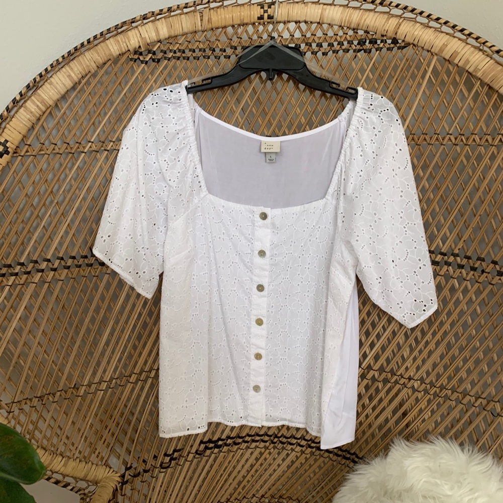 A New Day white blouse